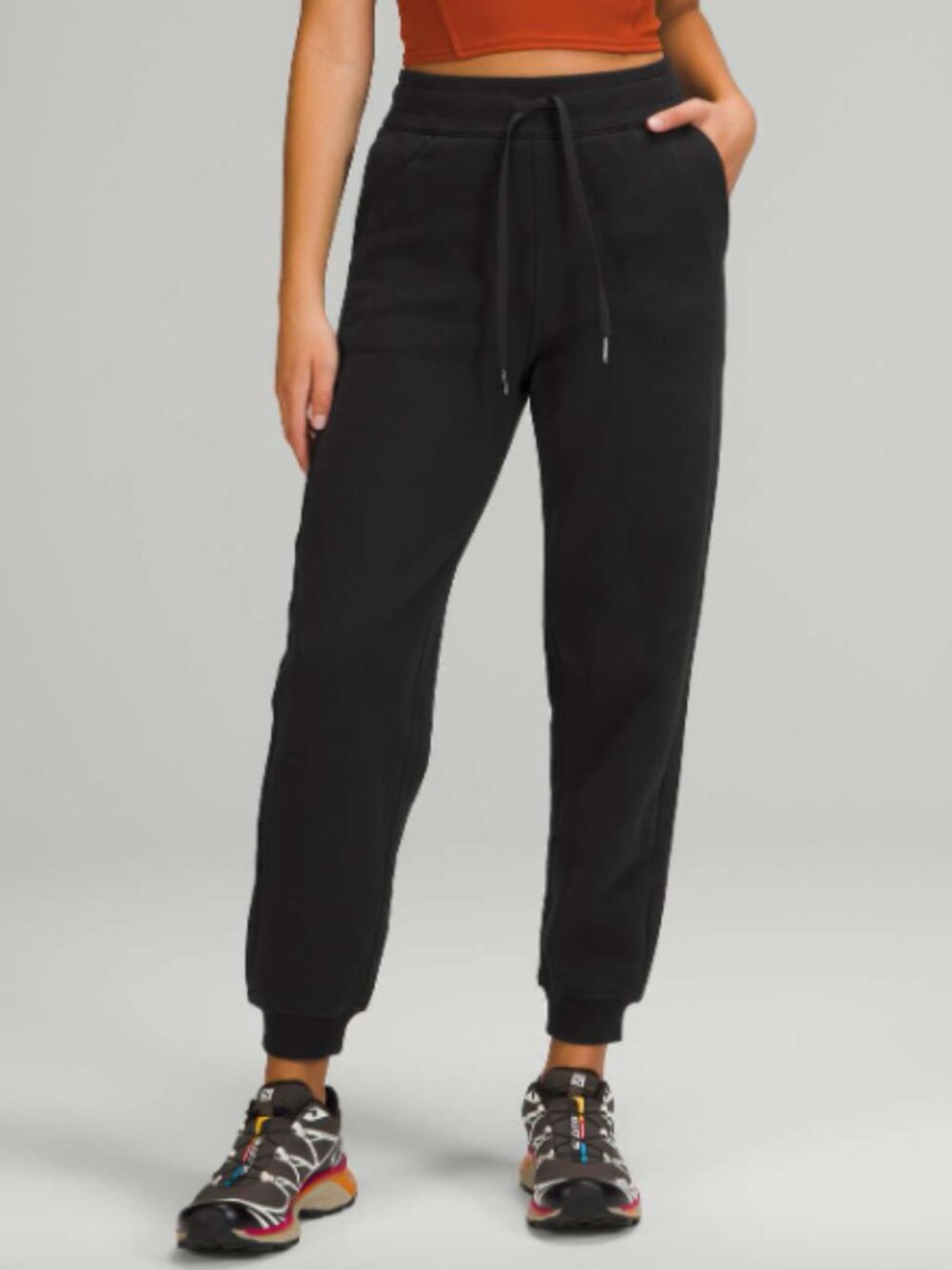 Lululemon Scuba Relaxed High-Rise Jogger Size: 4 Black Sweatpants